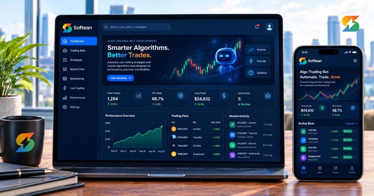 Algo Trading Bot Development for Stocks, Crypto, Forex & Options